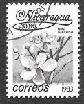 Stamps Nicaragua -  1209 - Bixa orellana