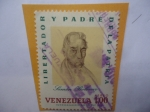 Sellos de America - Venezuela -  Simón Bolivar (1783-1830)-Dibujo de Santafereño José María Espinoza (1796-1883):