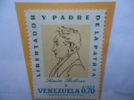 Stamps Venezuela -  Simón Bolivar (1783-1830)- Retrato del francés, Francois Désiré Roulin (1796-1874)- Serie:Simón Bolí