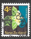 Sellos de Oceania - Nueva Zelanda -  443 - Polilla Puriri