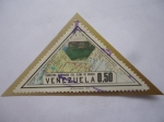 Stamps Venezuela -  Carretera el Dorado  Santa Elena de  Uairen - Mapa y Antiguo Santuario de Montaña.