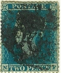 Stamps : Europe : United_Kingdom :  Reina Victoria.Dentado 16