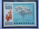 Stamps Venezuela -  El Mari-Mari Rosado - Caesalpiniaceae - Cassia grandis L - Serie:Conserve los Recursos Naturales,Ven