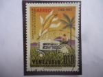Stamps Venezuela -  Año Centenario del Ministerio  de Fomento, 1863-1963 - Exposición Nacional de Industria - Maquinaria
