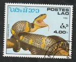 Stamps Laos -  726 - Serpiente