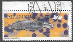 Stamps : America : Brazil :  Pirarucu (Arapaima gigas Cuvier)