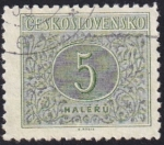 Stamps : Europe : Czechoslovakia :  cifra 5