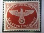 Stamps Germany -  Aguila Nacional-Sellos de Correo Militar-Marca de Registro-Correo de Campo Aleman