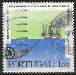 Stamps Portugal -  Centenario lanzamiento cabo submarino