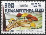 Sellos de Asia - Camboya -  Setas - Gymnopilus spectabilis var. Junonina