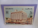 Stamps : Asia : United_Arab_Emirates :  Dubhi - National Banck of Dubai - Estructuras y tecnologías.