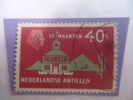 Stamps Netherlands Antilles -  St.Maarten - Serie: Turismo- Sello de 40c. de las Antillas Holandesas.