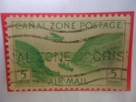 Stamps United States -  Pais:Panamá-Zona del Canal- Corte Gaillard (Corte Culebra Valle Artificial)