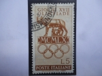 Sellos de Europa - Italia -  17° Juegos Olímpicos de Verano 1960 - Roma - Loba de Roma.