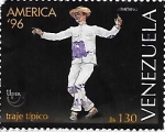 Stamps Venezuela -  Traje típico 