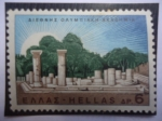 Stamps Greece -  Templo de la Diosa Griega Hera en Olimpia-Grecia (Const. año 600 aC)-serie:Eventos Deportivos.