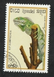 Sellos de Asia - Camboya -  845 - Reptil, Iguana