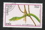 Stamps Cambodia -  846 - Reptil, Dryophis nasuta