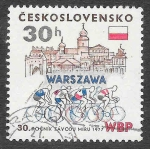 Sellos de Europa - Checoslovaquia -  2109 - XXX Carrera Internacional de Bicicletas por la Paz