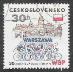 Sellos de Europa - Checoslovaquia -  2109 - XXX Carrera Internacional de Bicicletas por la Paz