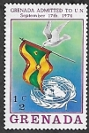Stamps Grenada -  Admisión de Granada a la O.N.U.