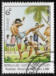Stamps Laos -  Lucha Libre