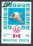 Stamps Hungary -  2426 - XXI JJOO Montreal (Canadá)
