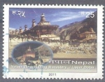 Stamps Nepal -  monasterio upper dolpa RESERVADO