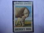 Stamps United States -  American´s Wool - Lana Americana - Serie: Industria de Lana Americana -Ovejas y Corderos (Ovis ammon