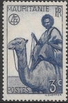 Stamps : Africa : Mauritania :  Beduino y camello