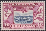 Stamps : Europe : Lithuania :  avión 