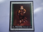Stamps United Arab Emirates -  Manama -Sir, A.Van Dyck: Filippo Cattaneo,Son of Marchesa-Oleo del Pintor Flamenco Van Dyck (1599-16