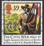 Stamps United Kingdom -  guerra civil