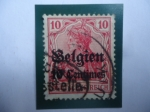 Stamps Germany -  Bélgica, Ocupación Alemania, con Inscripción Deutsches Reich - Serie. Bergien - (Bélgica- Sello sobr