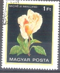 Stamps Hungary -   rosa y2807