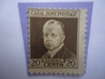Stamps United States -  Harry Rousseau (1870-1930)-Ing. en la Const. del Canal de Panamá -Sellos del Ismo, Zona Canal de Pan