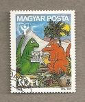 Stamps Hungary -  Alfabetización internacional