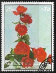 Sellos de Asia - Emiratos �rabes Unidos -  Flores - Rosas