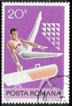 Stamps Romania -  Gimnasta en el caballo de palo