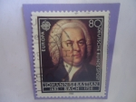 Stamps Germany -  Johann Sebastian Bach (1685-1758) - Europa (C.E.P.T.) Año Europeo de la Música