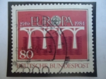 Stamps Germany -  C.E.P.T. - Europa (C.E.P.T.)-25°Aniversario de la Conferencia de Correos y Telecomunicaciones Europe