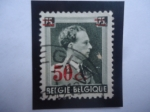 Stamps Belgium -  King Leopoldo III - Sello con Sobretasa de 50 sobre 75 Céntimo.