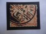 Stamps Egypt -  Esfinge frente a la Pirámide de Cheops.
