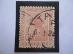 Stamps Egypt -  Esfinge - Historia Egipcia - Sello de 5 milliemes-1921.