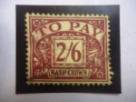 Stamps United Kingdom -  To Pay- 2/6- Half Crown -Serie:Elizabeth II-Postage Dues- Pagar 2/6 - Media Corona.