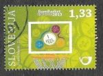 Stamps : Europe : Slovenia :  Yt837 - Campeonato Europeo de Baloncesto Eslovenia 2013