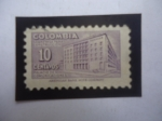 Stamps Colombia -  Palacio de Comunicaciones - Sobretasa para Construcción - Sellos de Impuestos Postales.