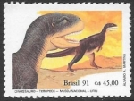Sellos de America - Brasil -  dinosaurio