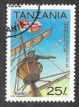 Stamps : Africa : Tanzania :  988 - 500 Aniversario del Descubrimiento de América