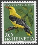 Stamps Switzerland -  aves